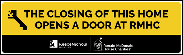 Ronald McDonald House Charities Sign Rider, 6h x 18w, Poly